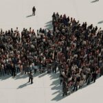 Imagem representando colaboração eficaz e trabalho cooperativo apontando para uma mesma direção e objetivos em comum.